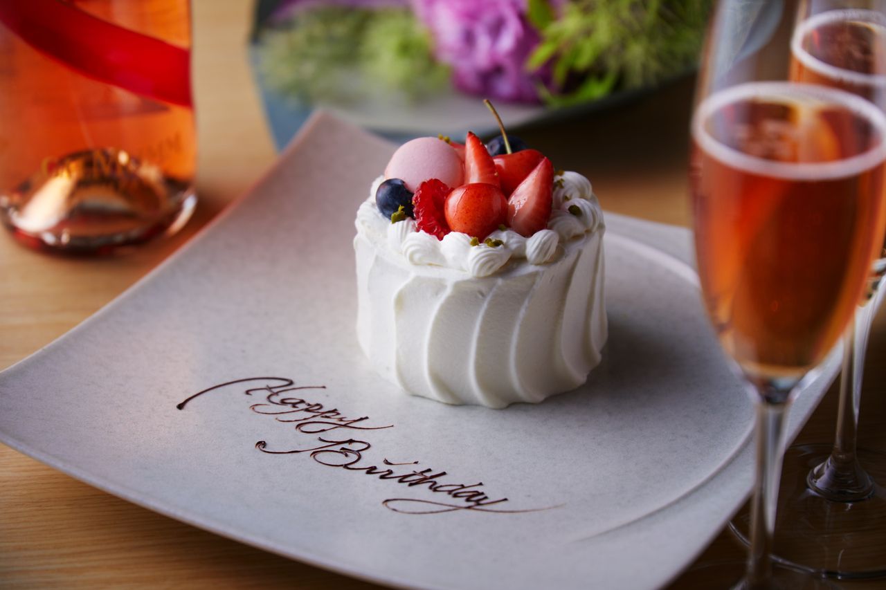 【記念日におすすめ】 京都牛鉄板焼など全9品　清水コース＋メッセージプレート＋1ドリンク付