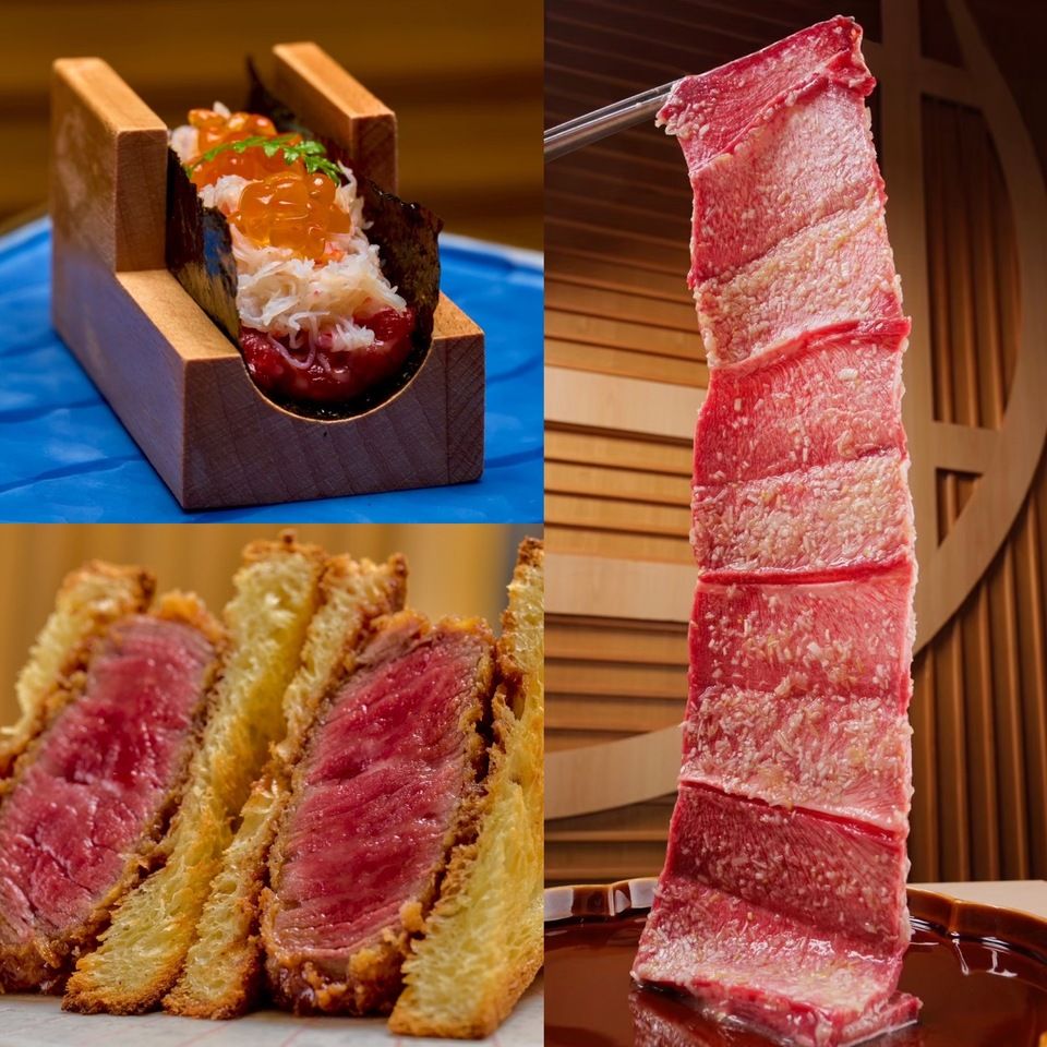 From October 1st: Private rooms guaranteed [Sister restaurant Ginza Chikamitsu's 2025 Top 100 Yakiniku Restaurants Award Commemorative Course] "Carefully Selected Wagyu Crab and Salmon Roe Yukhoe Dog" "Wagyu Fillet Brioche Cutlet Sandwich" Plus 6 other carefully selected grilled dishes with condiments tailored to the cuts of meat