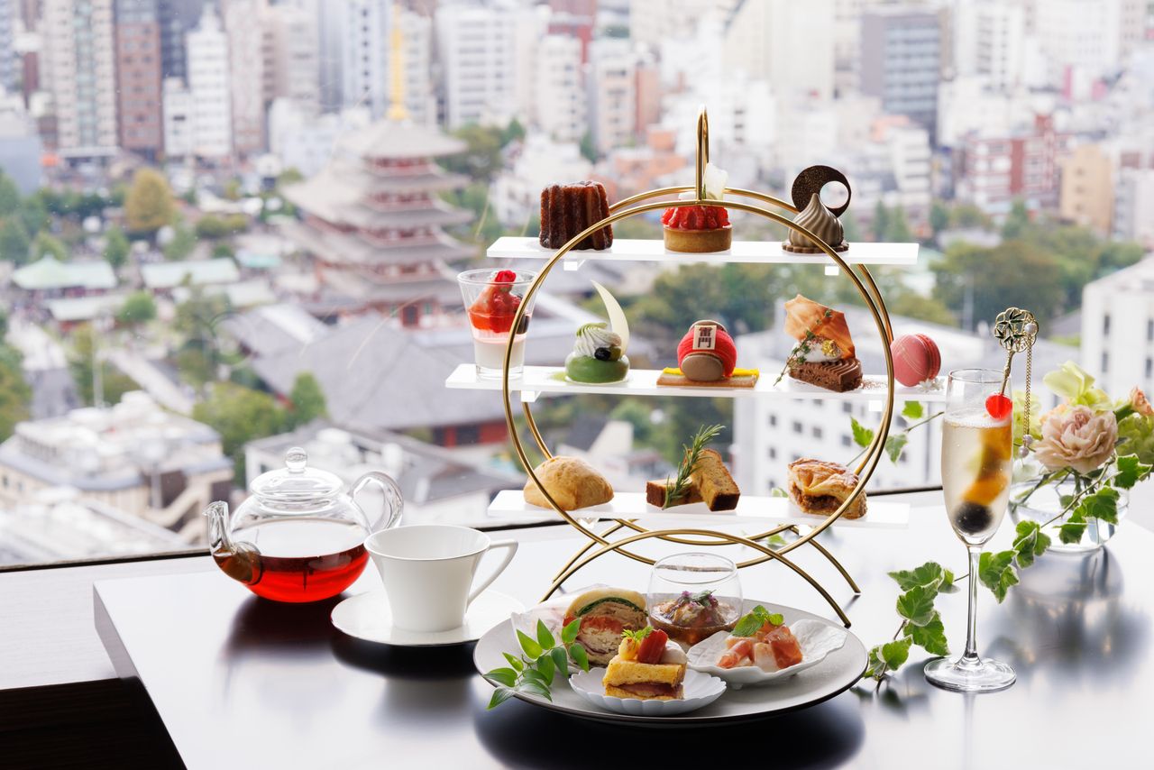 [Maximum 3-hour use] Sky View Afternoon Tea + Toast Drink + TWG Tea and other cafe free drinks (weekdays)