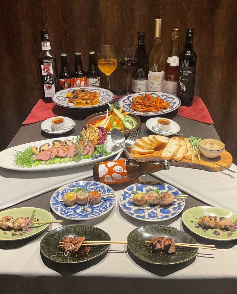 [100 minutes of all-you-can-drink wine]  Wild Bird Enjoyment Course