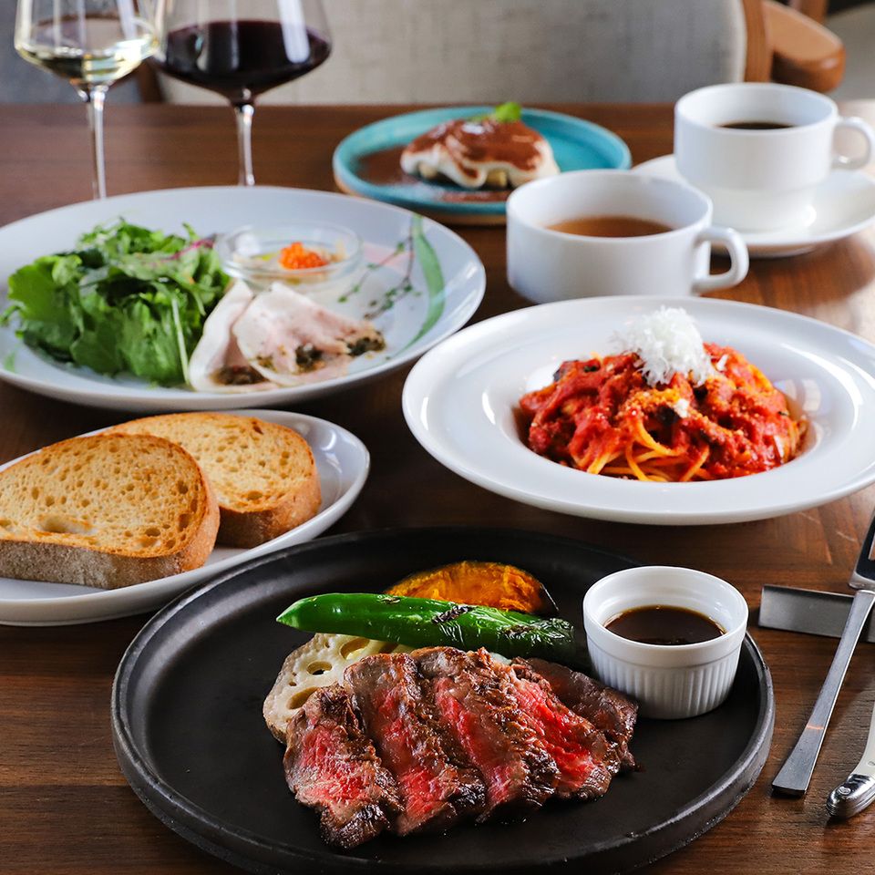 [Luxurious Time] Enjoy a special time with your choice of pasta and steak ☆ Premium Lunch Course 9 dishes from ￥4,180