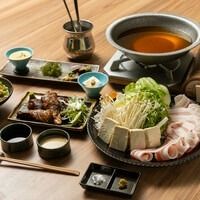 Okinawan cuisine and Agu pork shabu-shabu course