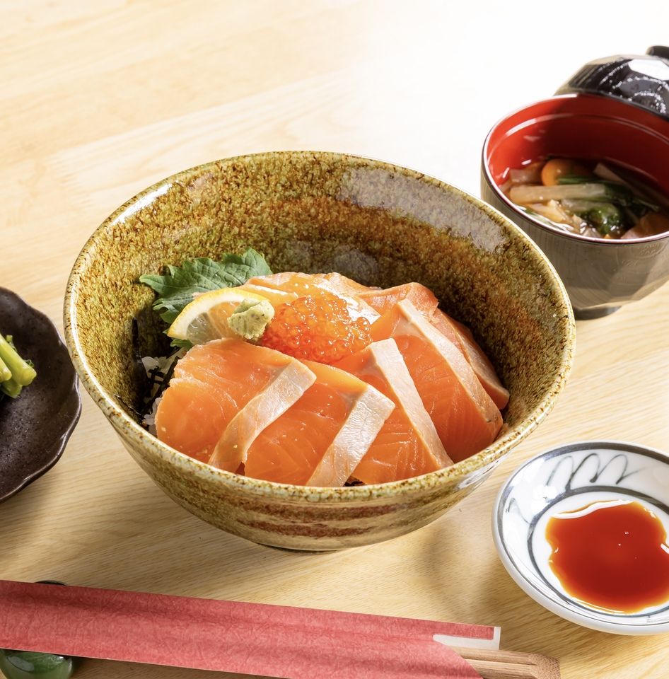 Shinshu salmon bowl set