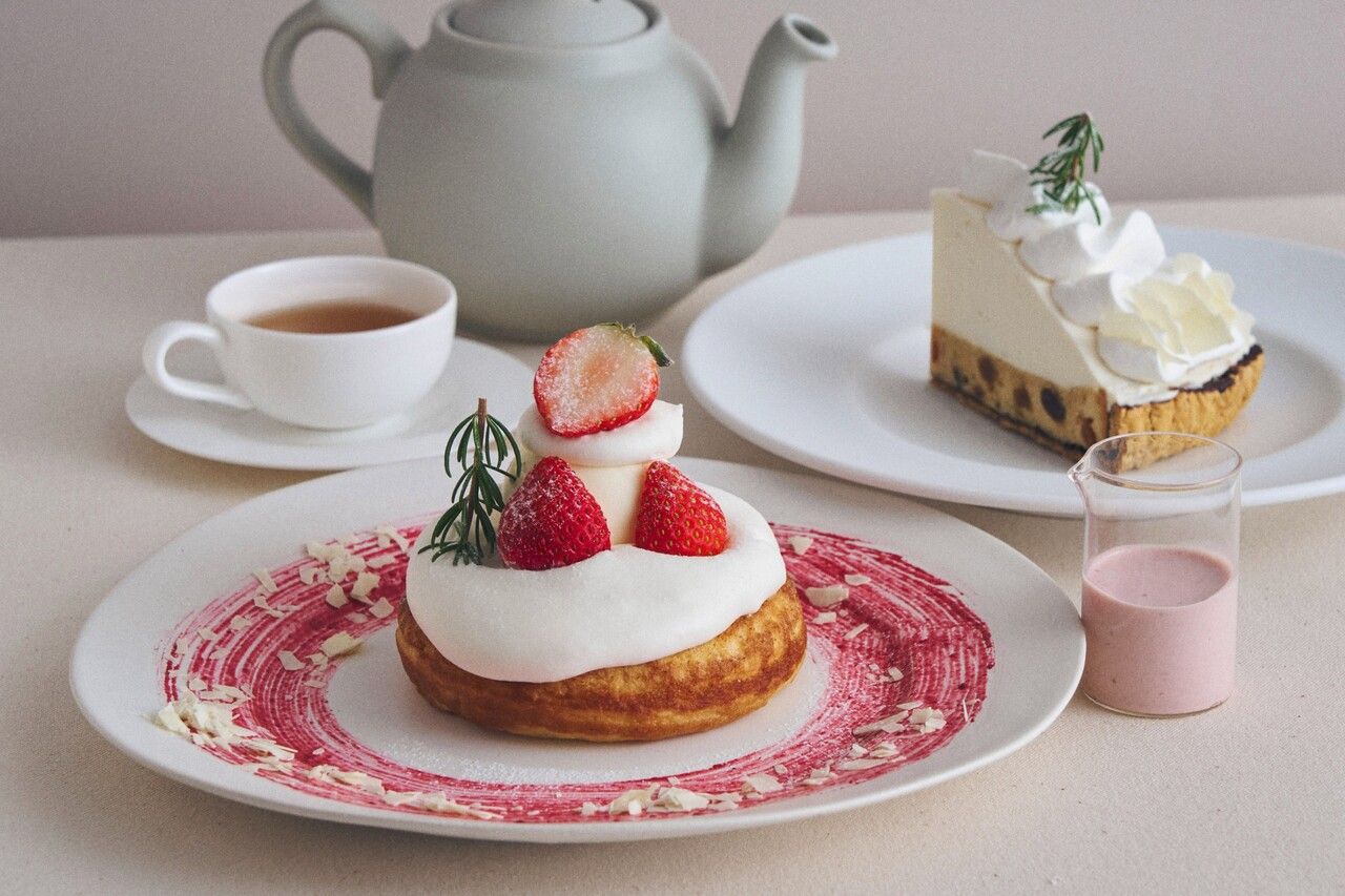 【12/26～】エアリーチーズクリームのパンケーキと選べるケーキのウィンターセット