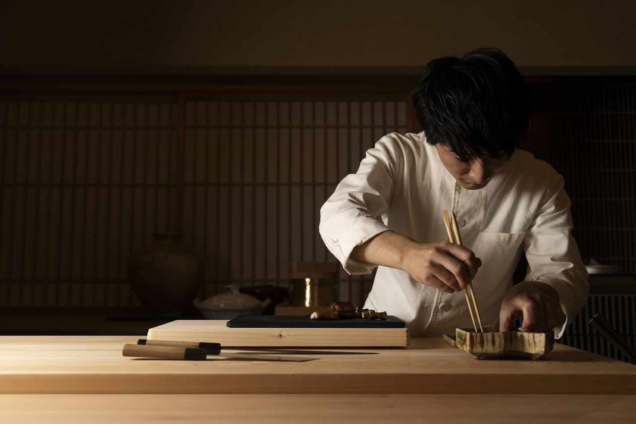 Chef's tasting menu with wine pairing