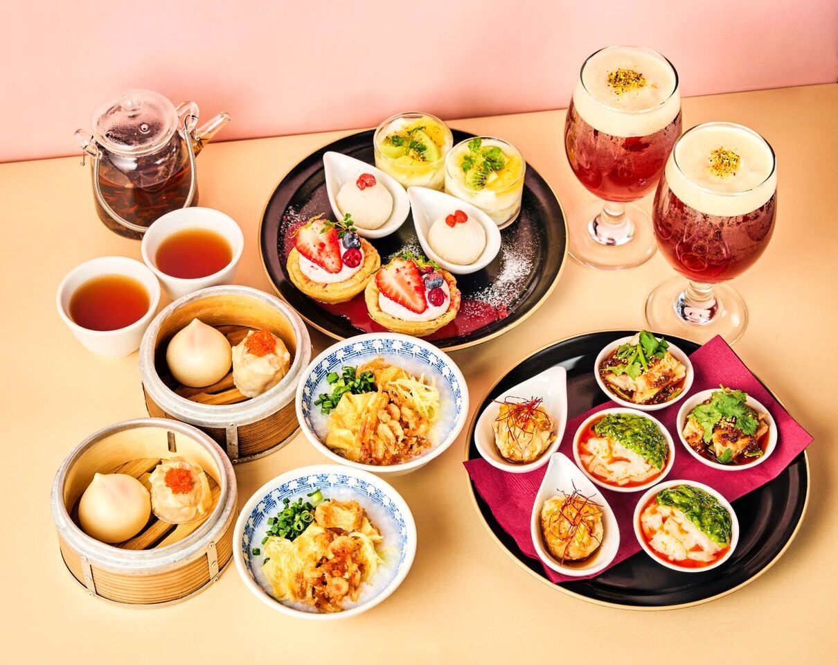 14時【厳選中国茶が飲めるカフェフリー付き】　春のチャイニーズアフタヌーンティー