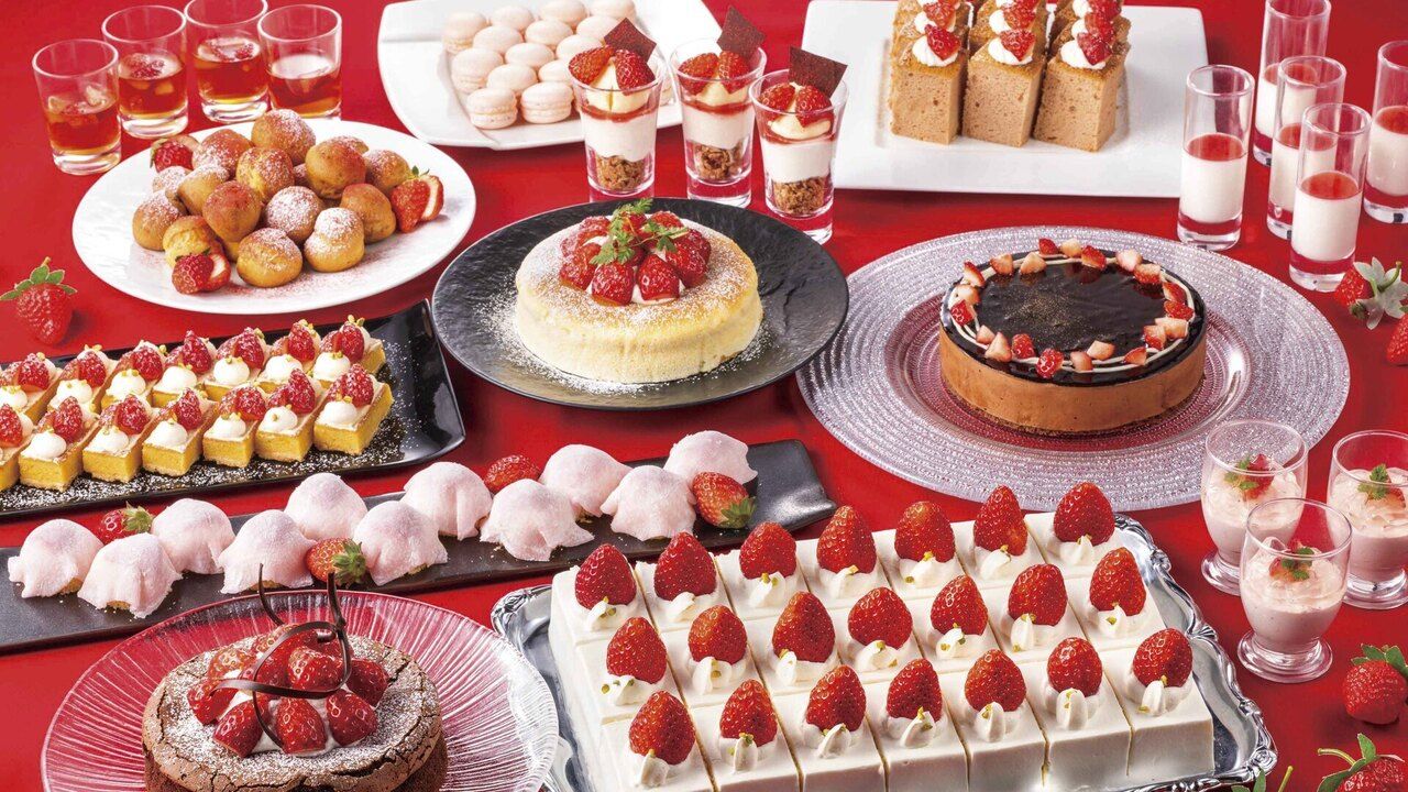 [Weekday lunch buffet adult menu after 12:00] Chef's signature dishes using seasonal ingredients and the ever-popular jumbo shortcake