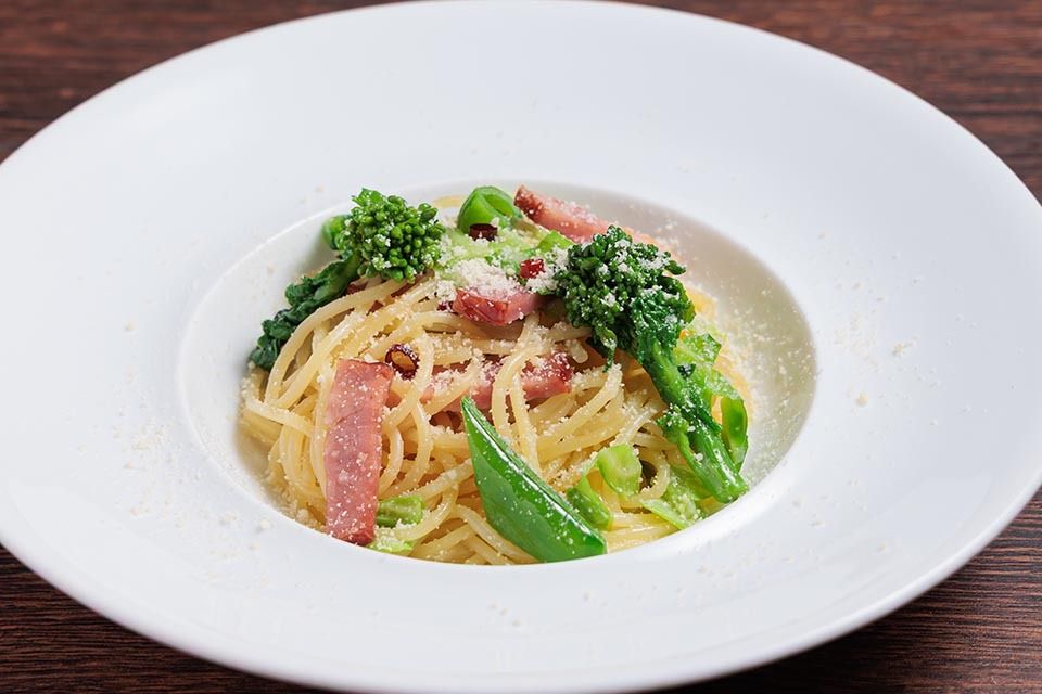 【4/1～4/30】春野菜のペペロンチーノスパゲティ