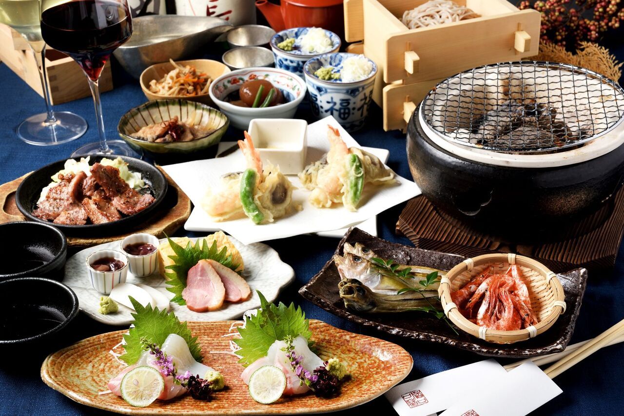 ★Recommended for informal gatherings with colleagues and friends! Finish off with our signature soba noodles! ★Soba Appetizer Course: 2 hours all-you-can-drink included, 5500 yen (※Not available on Fridays)