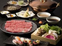 Japanese Black Beef Shabu-Shabu, Sushi [All-you-can-eat]