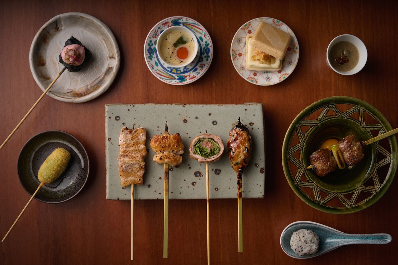 야키토리의 하치베에 꼬치삼매 코스