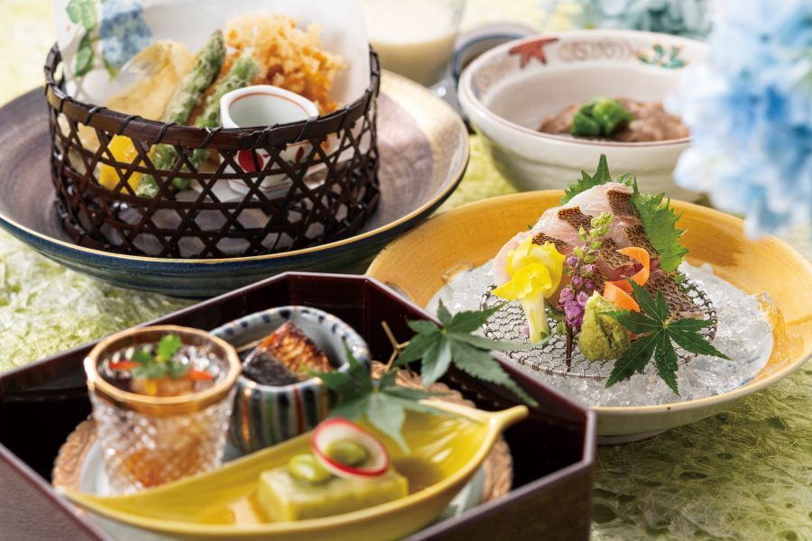 【6月】和牛と初夏の旬味御膳（ランチ）+抹茶葛餅付