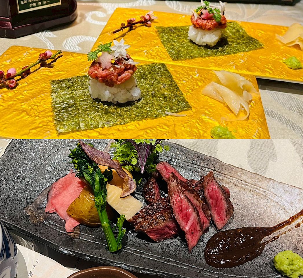 [#1 Popular] Yazawa Kobe Beef Lunch - 9 Dishes [Weekday Limit: 3 Tables/Day] | Overflowing Sushi, Lean Steak, etc. ¥4,800⇒¥3,850 (Tax Incl.)