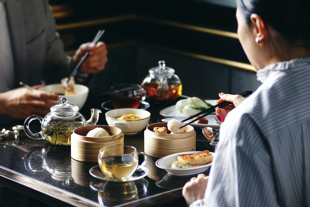 [Weekdays 11:30 AM Visit Only] Ryutenmon Lunch Set + Fragrant Cold-Brewed Chinese Tea