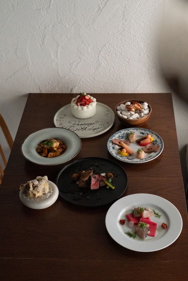 Special Evening Course ~Whole Cake + Message Plate~