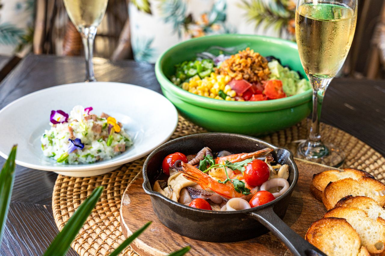 オフィシャルWeb限定最安値【Resort Lunch Share Dining】サラダやパスタなど全6品+乾杯スパークリング＆ドリンクバー(平日限定)