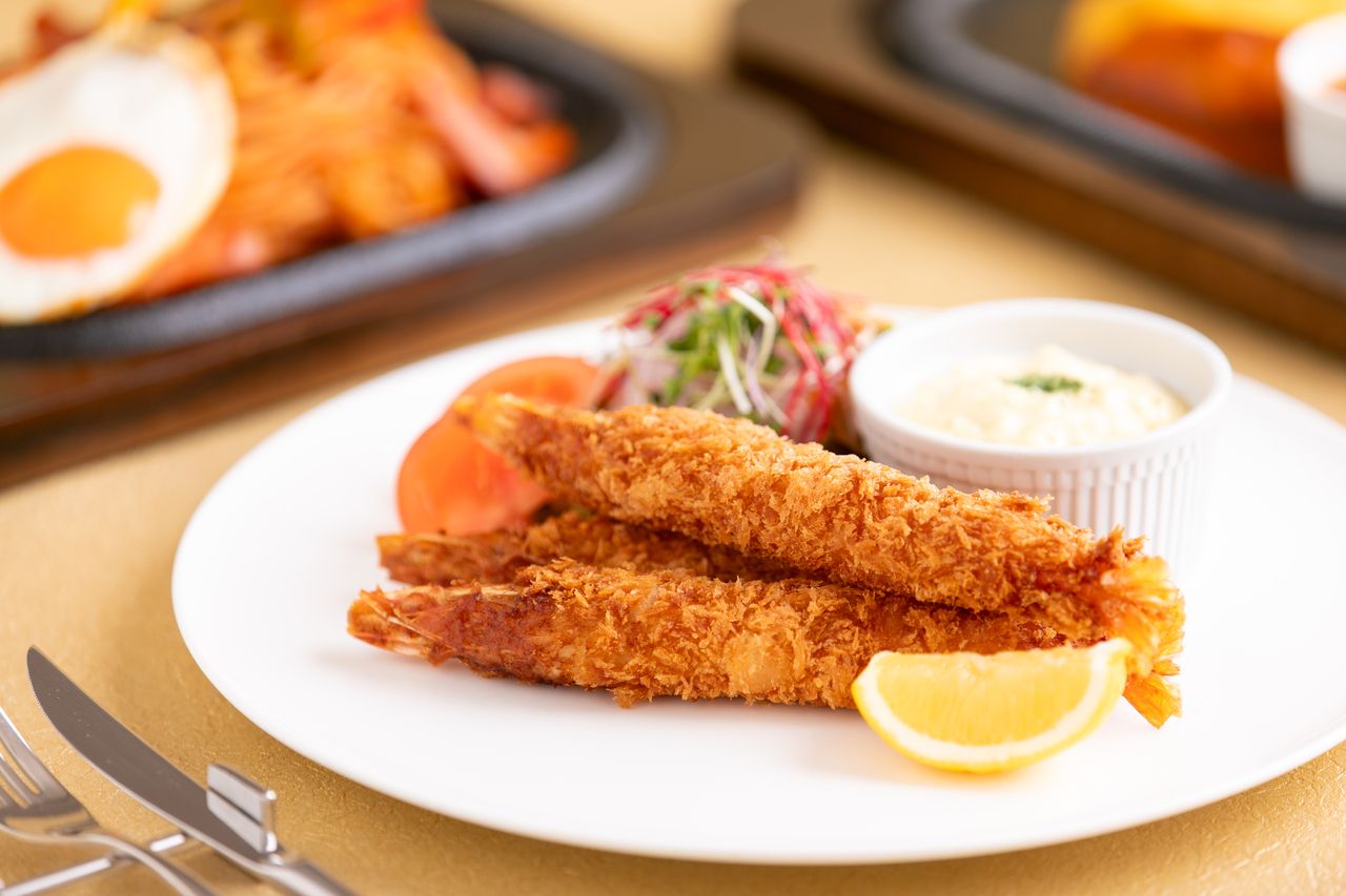 50周年記念特別メニュー ～昭和モダンランチ～（エビフライ）