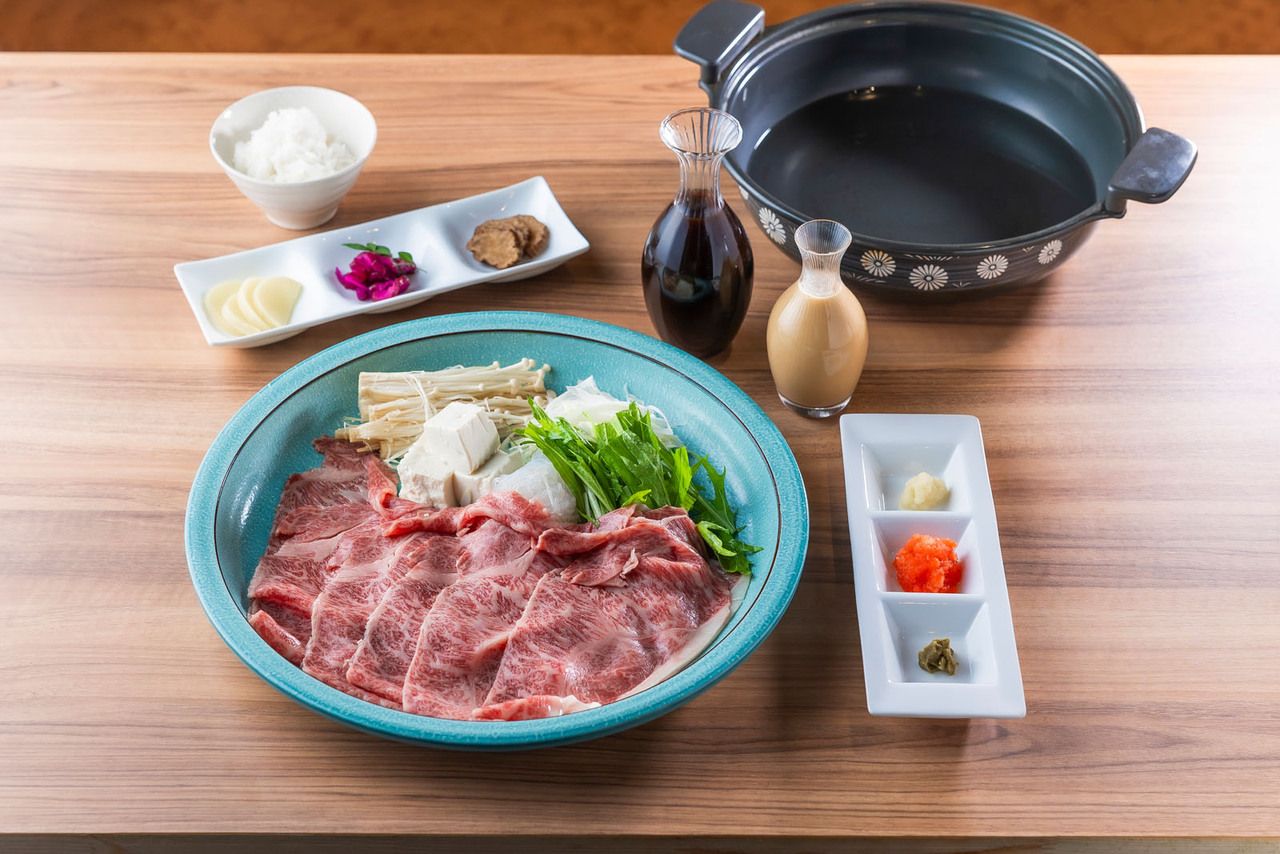 Special Matsusaka beef shabu-shabu set 