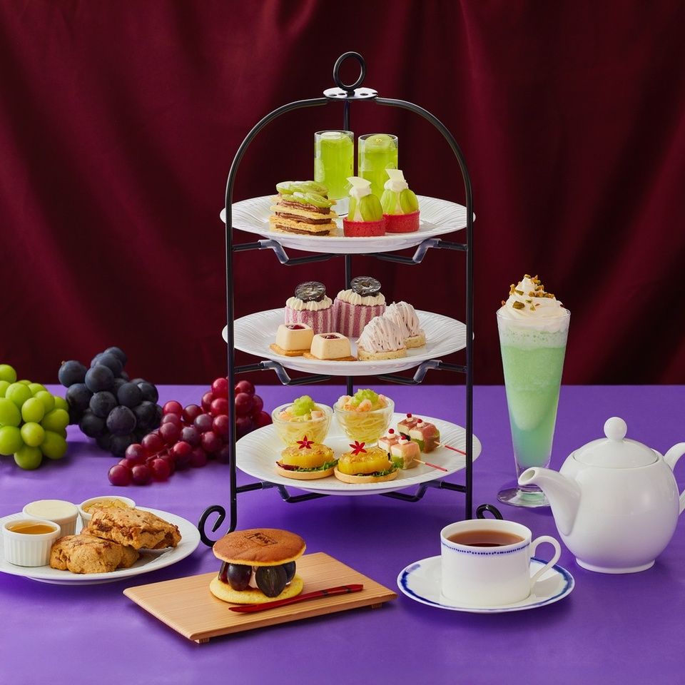 ★10% OFF Exclusive Offer on Our Official Website★Shine Muscat and Kyoho Grape Afternoon Tea + Frappé & Coffee Free + Scones 