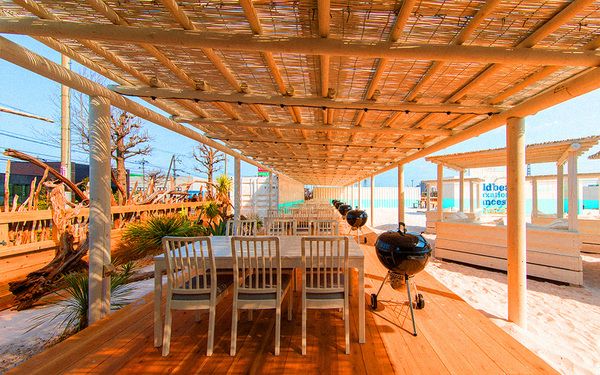 Wood deck area